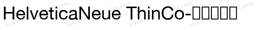 HelveticaNeue ThinCo字体转换